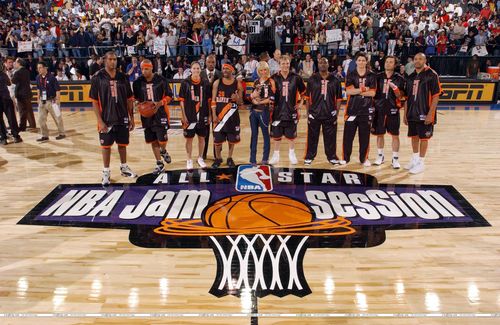  2004 NBA варенье, джем Session Celebrity Game (Feb. 12. 2004) <3