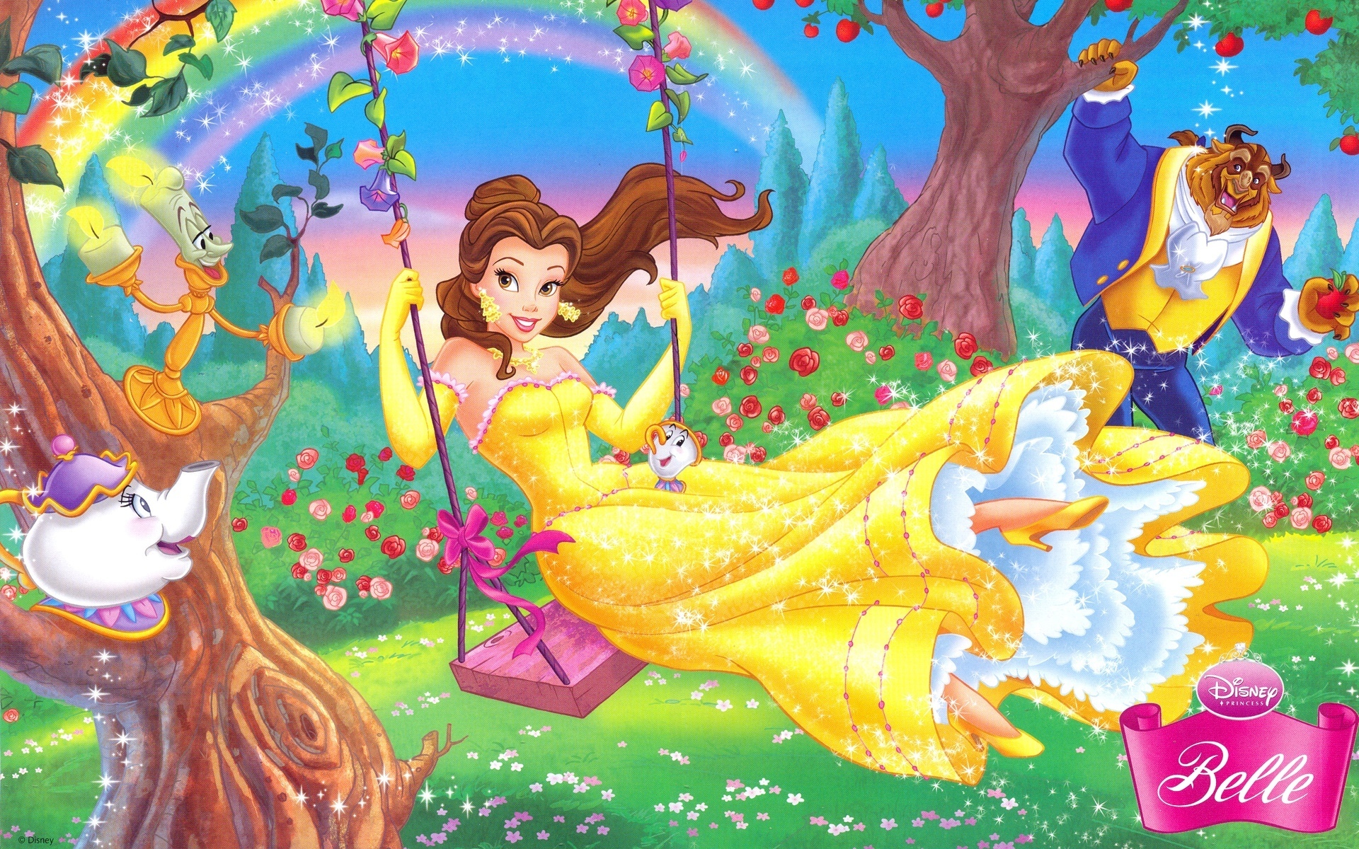 Belle and Beast  Disney Couples Wallpaper 7359497  Fanpop