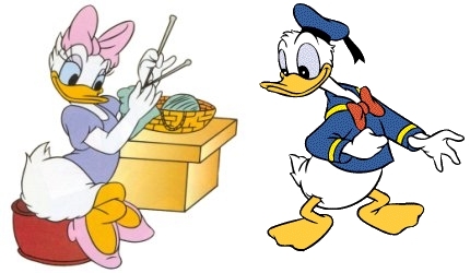  Donald and gänseblümchen, daisy