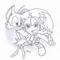 Tails and Cosmo flying! - tails-and-cosmo fan art