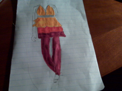  marisaa's drawing of a model. please dont steal <3 thanks