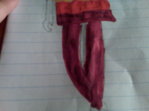  marisaa's drawing of a model. please dont steal <3 thanks
