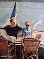Audrey and Mel enjoying a sail - audrey-hepburn photo