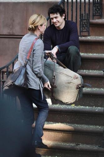  James and Julia Roberts Filming "Eat, Pray, Love" in NYC