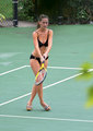 Jennifer Love Hewitt Playing Tennis - celebrity-gossip photo