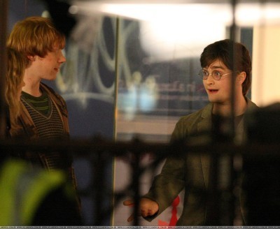  20.4.09 Filming Deathly Hallows in Londra