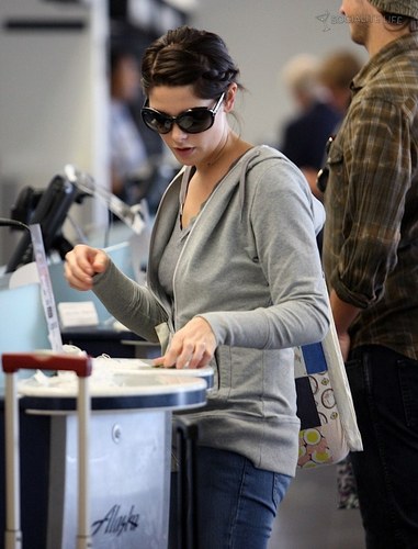  Ashley- at the airport heading to film eclipse