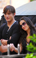 Ashton Kutcher and Demi Moore on “The Beautiful Life” set - celebrity-couples photo