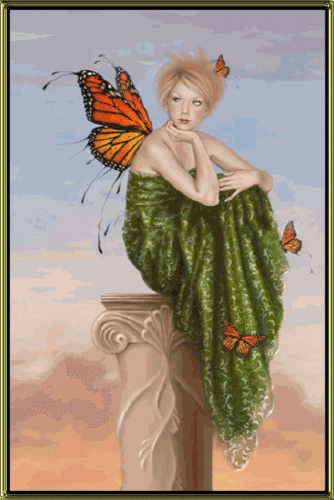  vlinder Angel,Animated