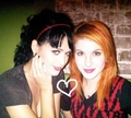 Hayley and Katy Perry  - paramore photo