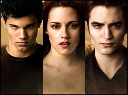 Jacob, Bella and Edward New Moon