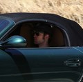 Robert Pattinson is driving away from Kristen Stewart's house (in a Porche) - twilight-series photo