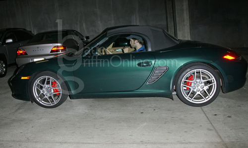  Robert Pattinson - out and about driving his new car