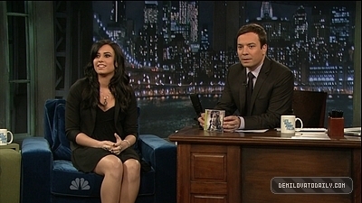  demi on Late Night with Jimmy Fallon