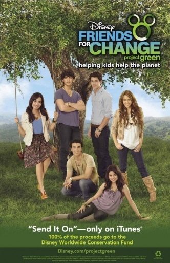 freinds for change poster - Selena Gomez and Demi Lovato 332x512