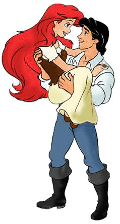  Walt Дисней Clip Art - Princess Ariel & Prince Eric