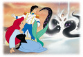 Walt Disney Book Images - Princess Ariel, Prince Eric, Ursula & Vanessa - the-little-mermaid photo