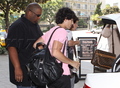 Arriving Tour Bus in Beverly Hills. - the-jonas-brothers photo