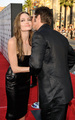 Brad and Angelina at the premiere of 'Inglourious Basterds' - celebrity-couples photo