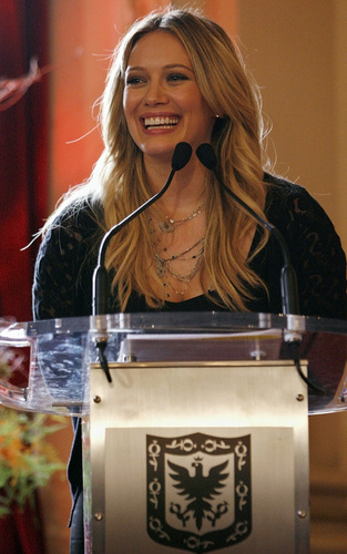  Hilary @ “Blessings in a Backpack” Press Conference
