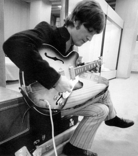 John Lennon and his Epiphone Casino