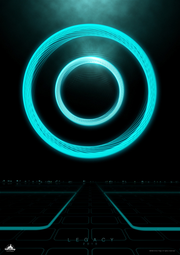  Tron Legacy Poster デザイン Elements