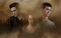 twilight-series - Edward,Bella and Jacob wallpaper