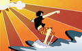 Luffy Surfing - monkey-d-luffy wallpaper