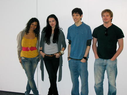  Merlin cast at the Лондон Expo 2009