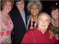 Nichelle Nichols, Walter Koenig, Jimmy Doohan and his daughters  - uhura photo
