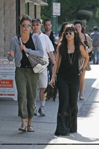 Nikki with friend Vanessa Hudgens in Vancouver - 16th August