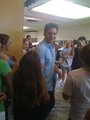 Peter donates to the Red Cross with fans-15 August - twilight-series photo