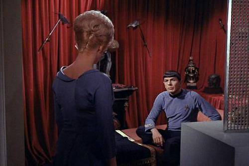 Spock And Christine In The Naked Time Spock Christine Chapel Photo Fanpop