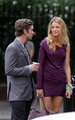 Chace Crawford and Blake Lively on the set of Gossip Girl - chace-crawford photo