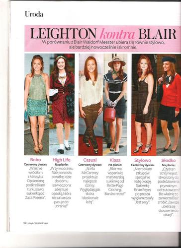  Leighton Meester in polish magazine "InStyle"