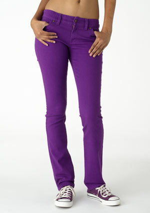 Morgan Low-Rise Skinny Jean - Purple Yam
