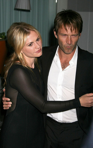  Stephen Moyer and Anna Paquin at the Nylon party