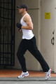kellan doing his daily jogging (kell and his jog, ash and her dog...we can count on everyday ! :( ) - twilight-series photo