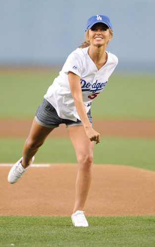  Audrina in the MLB game between the Arizona Diamondbacks and Los Angeles Dodgers at Dodger Stadium