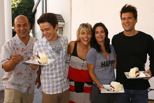  Feeding America and The Cheesecake Factory On the set of Cougar Town and Scrubs