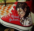 Michael on Convers (hand painted) - michael-jackson photo