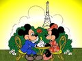 disney - Mickey and Minnie in Paris wallpaper