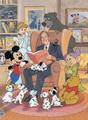 Walt and his Characters - disney photo