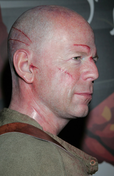 Wax Figure of Bruce Willis Madame Tussauds in Hollywood