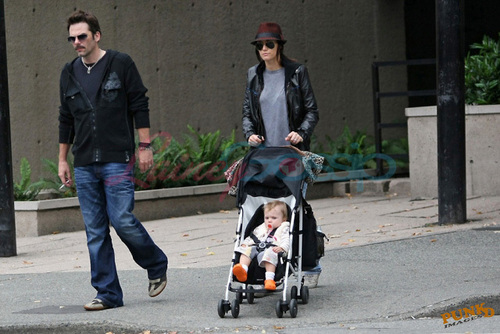 Billy out with his family in Vancouver