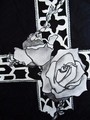 Cross and Roses - drawing photo