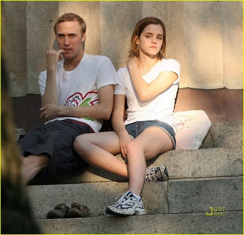 Emma with Jay at Brown University Campus