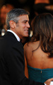 George Clooney and Elisabetta Canalis at the Venice Film Festival - celebrity-couples photo
