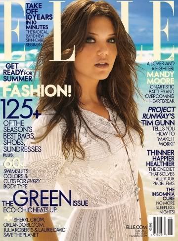 Mandy Moore as cover on Elle