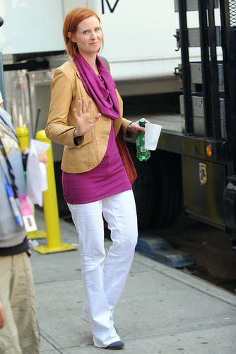 On the Set OF SATC 2 5/9/09